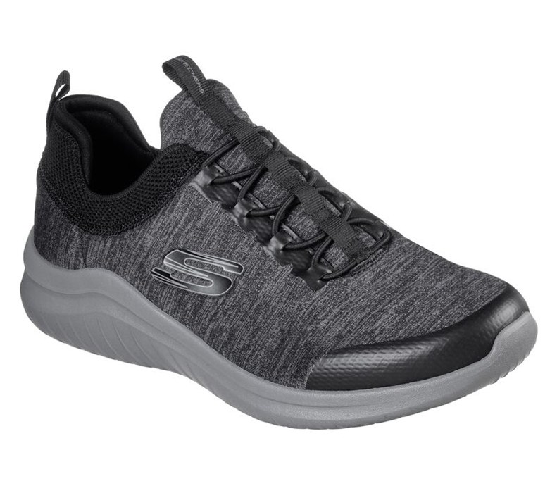 Skechers Ultra Flex 2.0 - Fedik - Mens Slip On Shoes Black/Grey [AU-SC5711]